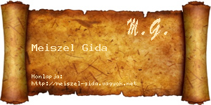 Meiszel Gida névjegykártya